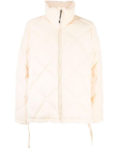 Izzue Diamond-quilted Padded Jacket - Natural