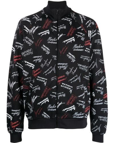 Moschino Sweater Met Logoprint - Zwart