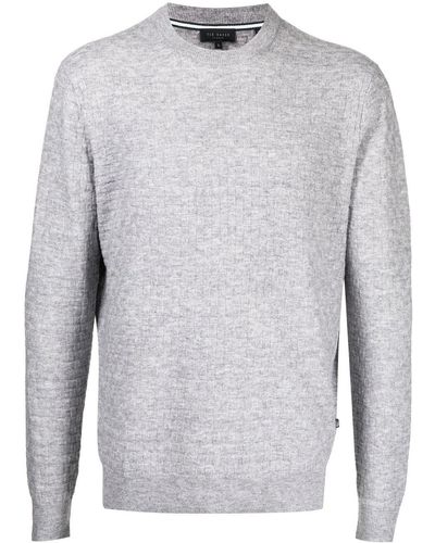Ted Baker Lentic Textured Sweater - Gray