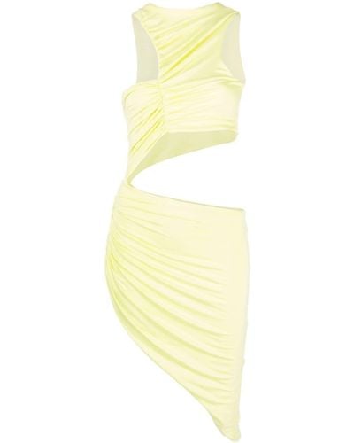 Concepto Cut-out Detail Asymmetric Dress - Yellow