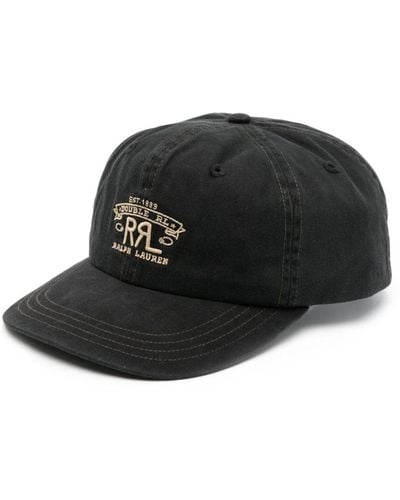 RRL Logo-embroidered baseball cap - Noir