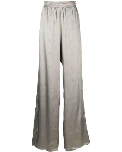 Vetements Pantaloni a gamba ampia con effetto sfumato - Grigio