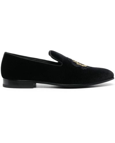 Billionaire Mocassins en velours - Noir