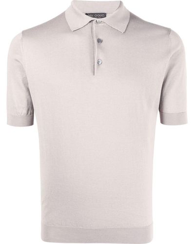 Dell'Oglio Cotton Short-sleeve Polo Shirt - Multicolour