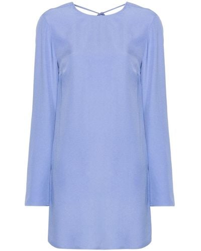 Claudie Pierlot Mini-jurk Met Open Rug - Blauw