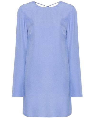 Claudie Pierlot Open-back Cady Minidress - Blue