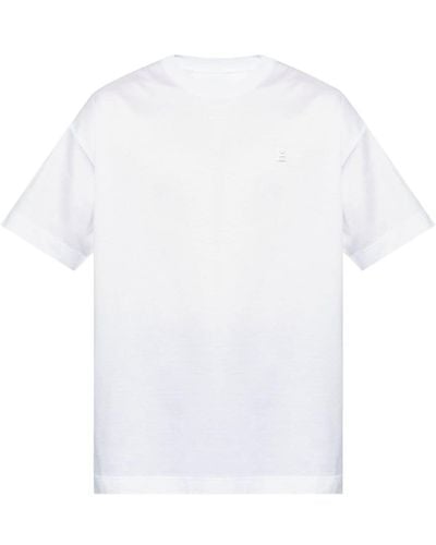 Givenchy 4g-appliqué Cotton T-shirt - White