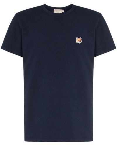 Balmain フォックスパッチ Tシャツ - ブルー