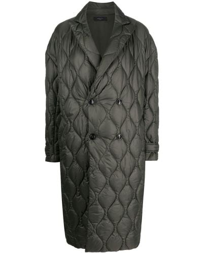 Amiri Double-breasted Quilted Coat - Grey