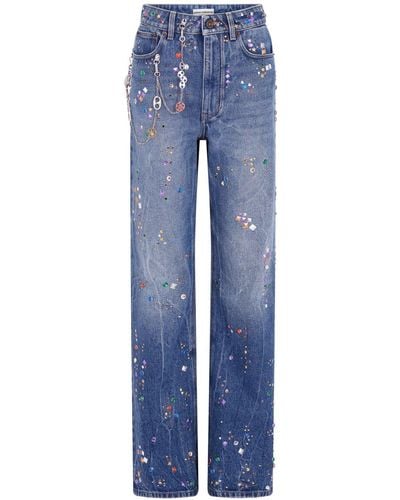 Rabanne Jeans Met Studs - Blauw