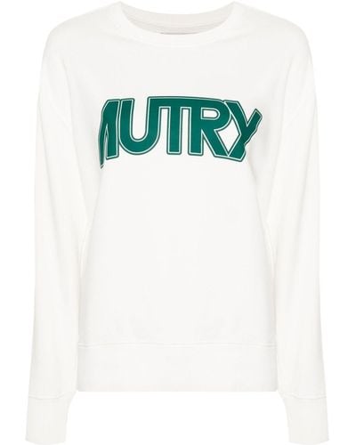 Autry Sweater Met Logoprint - Groen