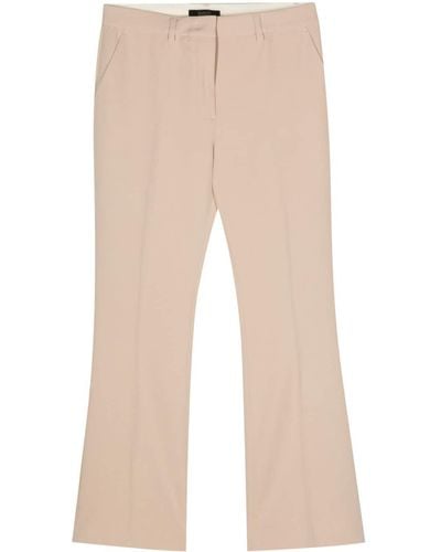 Seventy High-waist Flared Trousers - Natural