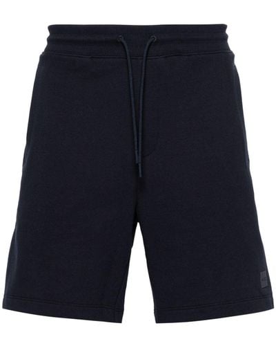 HUGO Pantalones cortos de deporte con aplique del logo - Azul