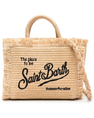 Mc2 Saint Barth Mini Vanity straw beach bag - Natur