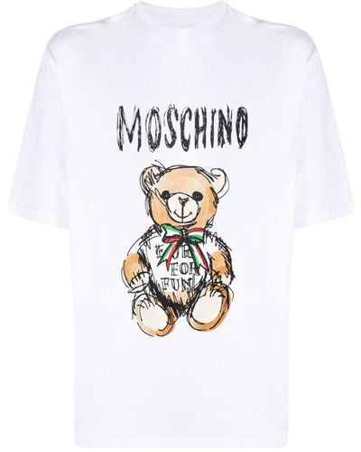 Moschino Camiseta con estampado Teddy Bear - Blanco