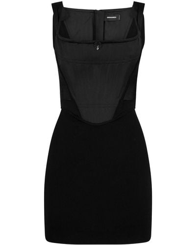 DSquared² Korset Mini-jurk - Zwart
