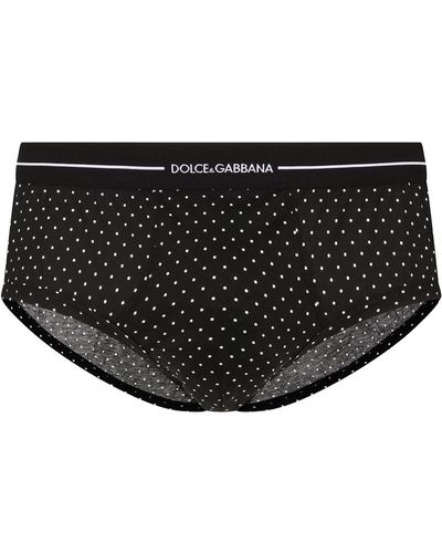 Dolce & Gabbana ポルカドット ブリーフ - ブラック