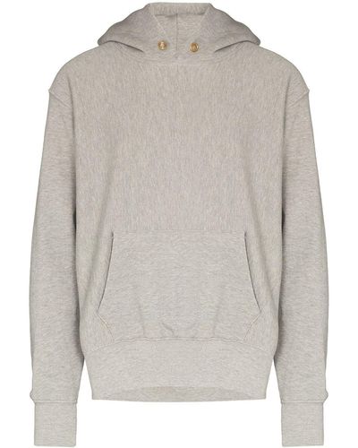 Les Tien Long-sleeved Cotton Hoodie - Gray