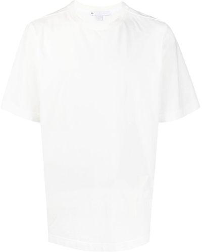 Y-3 T-Shirt mit Logo-Print - Weiß