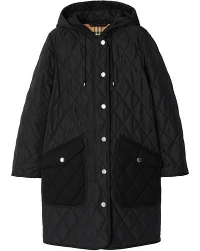 Burberry Quilted Thermoregulated Coat - Black