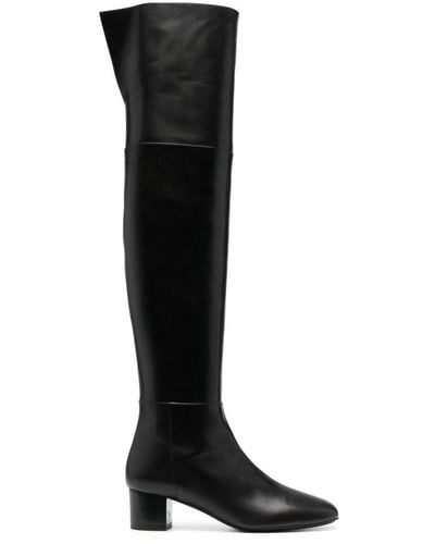 Tom Ford Knee-high 60mm Leather Boots - Black