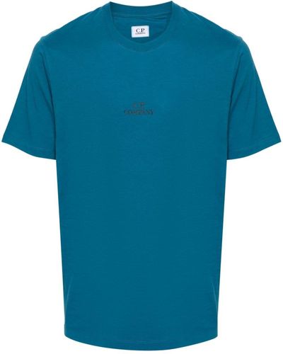 C.P. Company Logo-print Cotton T-shirt - ブルー