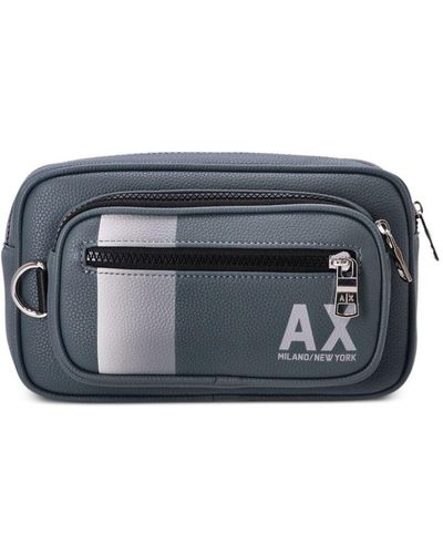 Armani Exchange Ax Logo-print Belt Bag - Grey