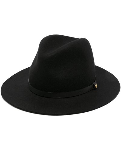 Rag & Bone Floppy Wool Fedora Hat - Black