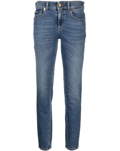 Just Cavalli Low-rise Stretch-cotton Skinny Jeans - Blue