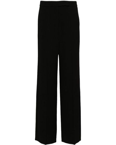 Luisa Cerano Wide-leg Tailored Trousers - Black