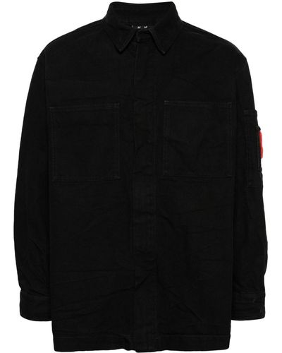 44 Label Group Hangover Canvas Shirt Jacket - Black