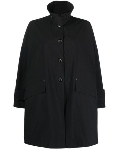 Mackintosh Humbie Button-up Coat - Black