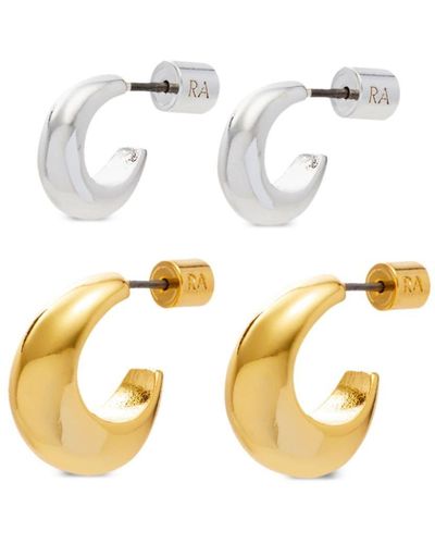 Roxanne Assoulin The Level Up Hoop Earrings - Metallic