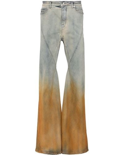 Rick Owens Ombré-effect Bootcut Jeans - Grey