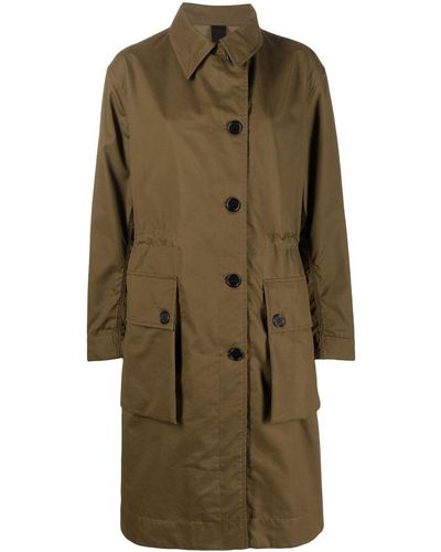 Margaret Howell Single-breasted Button-fastening Coat - Green