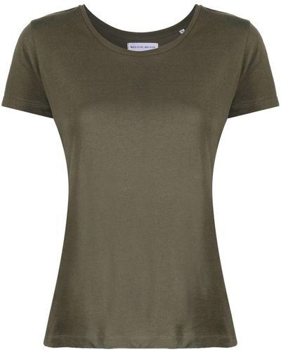 Madison Maison Short-sleeved Cotton-jersey T-shirt - Green