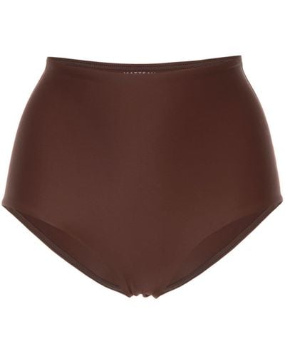 Matteau Slip Bikini A Vita Alta - Brown