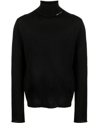 Marni Beaded Virgin Wool Sweater - Black