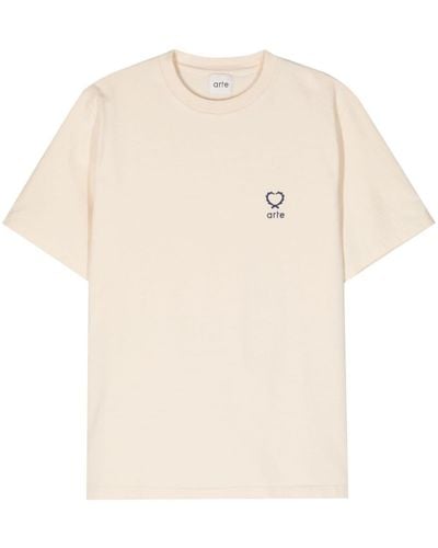 Arte' Teo Small Heart T-Shirt - Weiß