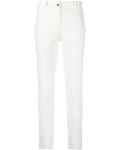 Philipp Plein Cady Slim-fit Pants - White