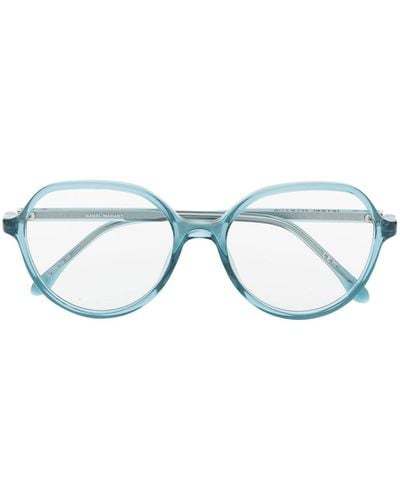 Isabel Marant Brille mit rundem Gestell - Blau