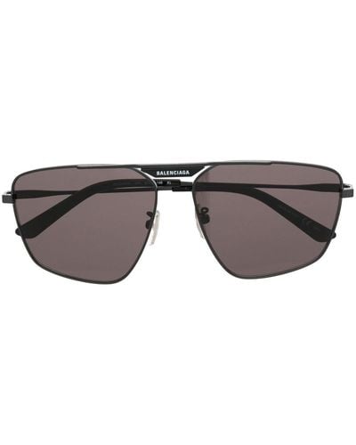 Balenciaga Tag 2.0 Navigator Sunglasses - Grey