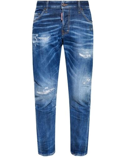 DSquared² Sexy Twist distressed jeans - Blau