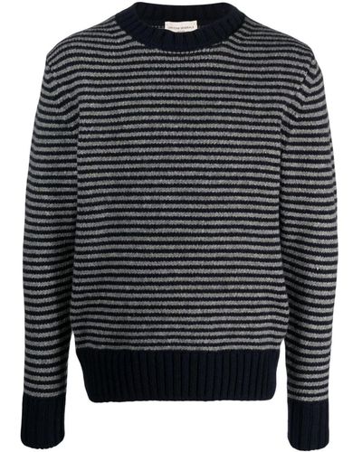 Officine Generale Gestreifter Pullover - Blau