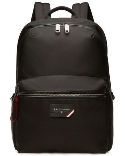Bally Ferey Leather Backpack - Black