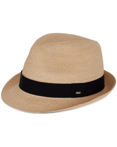 Saint Laurent Straw Trilby Hat - Natural
