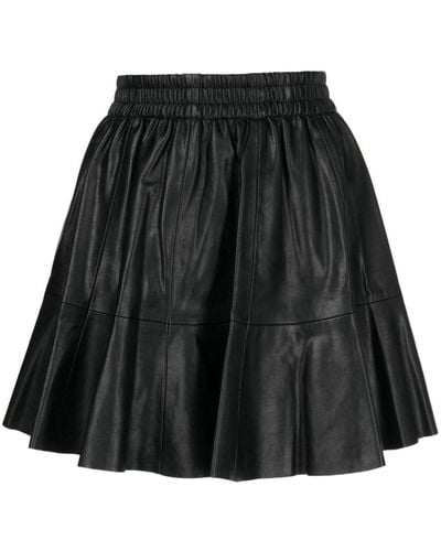 B+ AB High-waisted Pleated Skirt - Black
