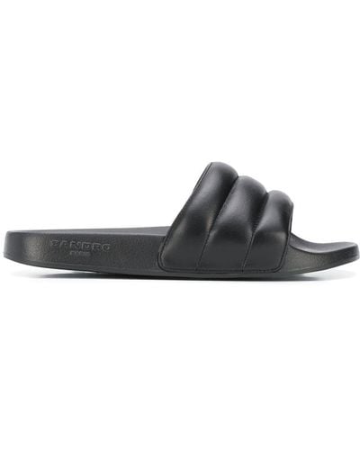 Sandro Textured Slip-on Sandals - Black