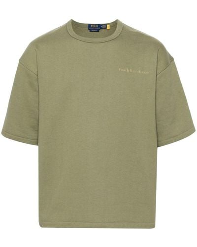 Polo Ralph Lauren Logo-print drop-shoulder T-shirt - Grün