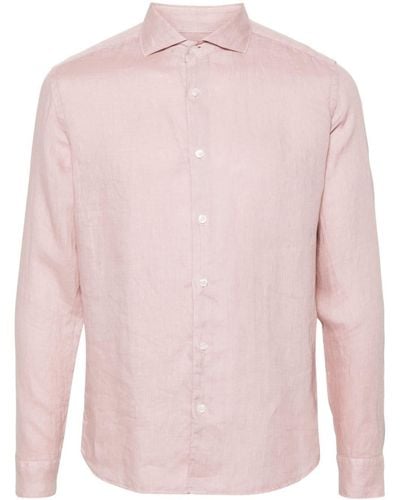Altea Mercer Linen Shirt - Pink